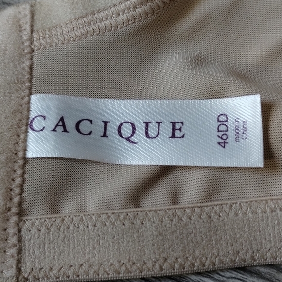 Cacique Smooth Balconette Bra Tan size 46DD - Picture 3 of 5